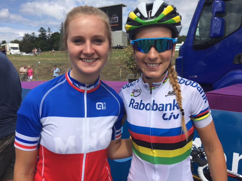 Typhaine LAURENCE en compagnie Pauline FERRAND-PREVOT.
